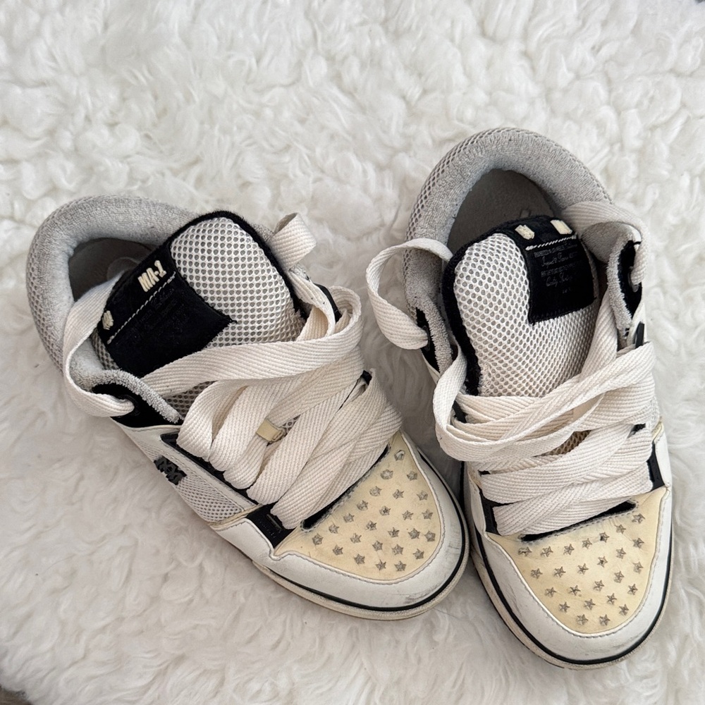 AMIRI Cream and Black Sneakers